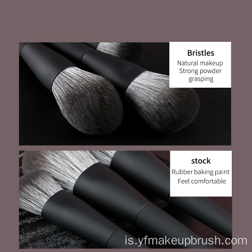 Animal Hair Eye Shadow Makeup Brush Setja